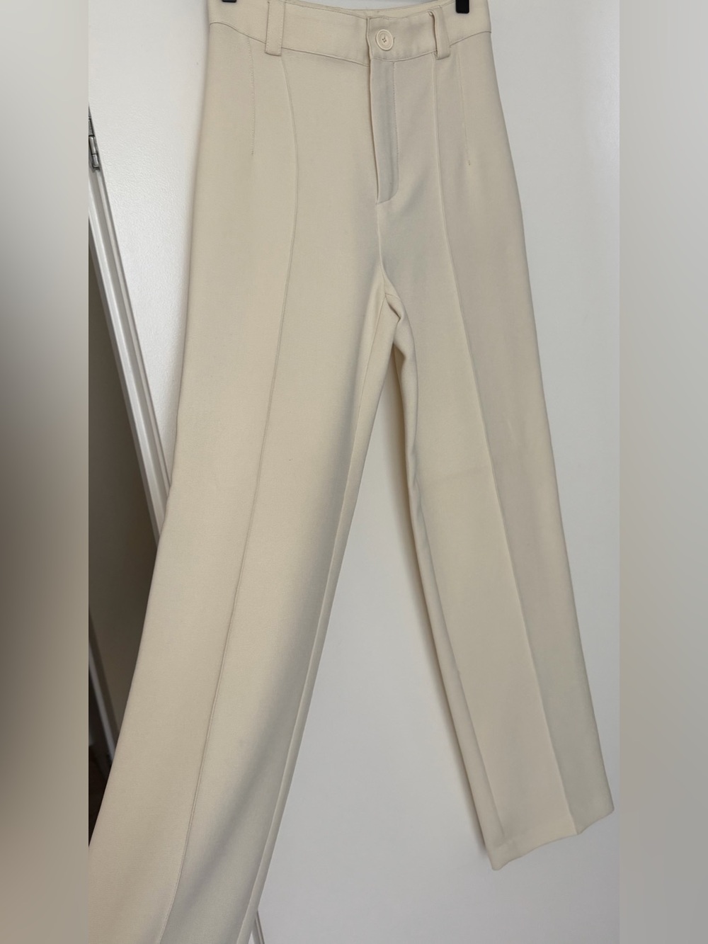 Tailored Cream Women's Dress Pants